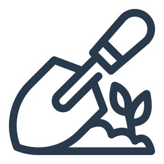 Gardening Tools for Spring Planting Vector Icon Illustration