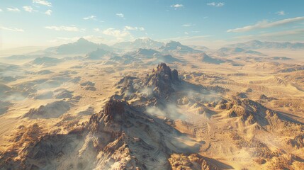 Aerial View of Desert Sands