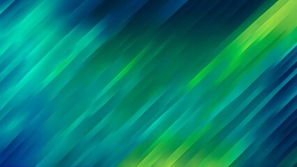 Geometric backdrop with diagonal blue and green gradient patterns