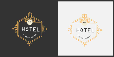 Elegant Lodgings: Designing Your Hotel Luxury Logo.