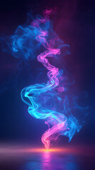 Fototapeta premium a neon blacklight smoke background
