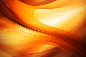 A Burst of Energy Captured in Abstract Orange Curves, Radiating Warmth and Vibrancy, Generative AI