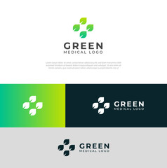 Green Medical logo creative vector design.