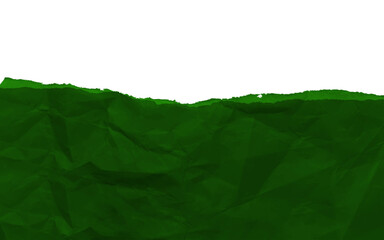 green texture crumpled paper background.