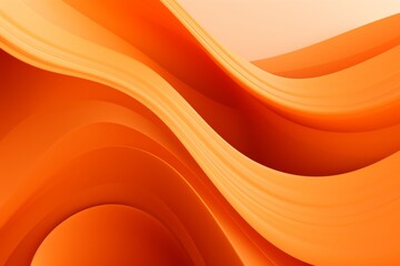 A Playful Composition of Abstract Orange Curves Creating a Lively and Modern Visual Experience, Generative AI