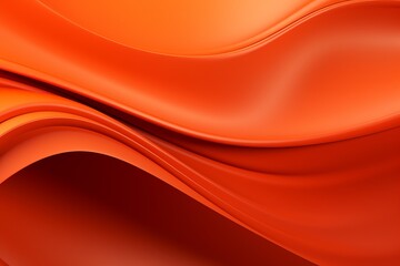 A Playful Composition of Abstract Orange Curves Creating a Lively and Modern Visual Experience, Generative AI