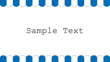 お店の庇のようなフレーム枠（背景）