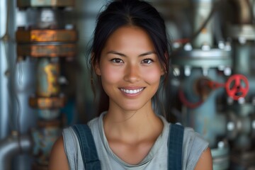 portrait of a woman in a store