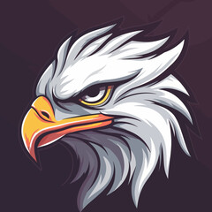 cartoon animal logo, Eagle