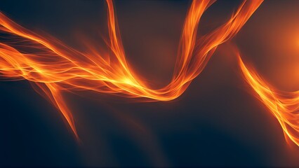 Fototapeta premium Background with abstract orange tech design 