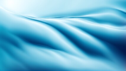 Naklejka premium Blue glowing waves on a gradient banner background 