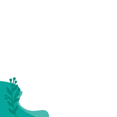 Obraz premium Boho Leaf Corner