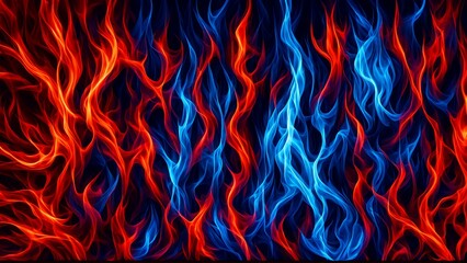 Dynamic blue and red flames texture for bold banner designs 