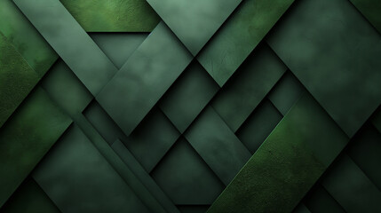 Fototapeta na wymiar Aesthetic Green Textured Geometric Wall Design for Modern Interior Decor and Backgrounds