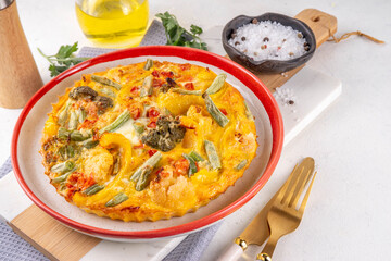 Vegetable casserole frittata