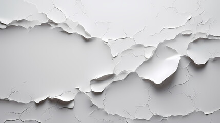 Obraz premium Detailed view of cracked and peeling pastel paint on wall