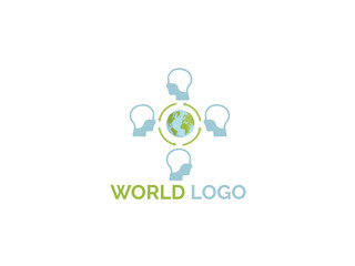 Vector image of a flat, isolated icon global business sign