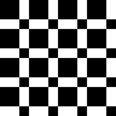 Geometric seamless black and white pattern