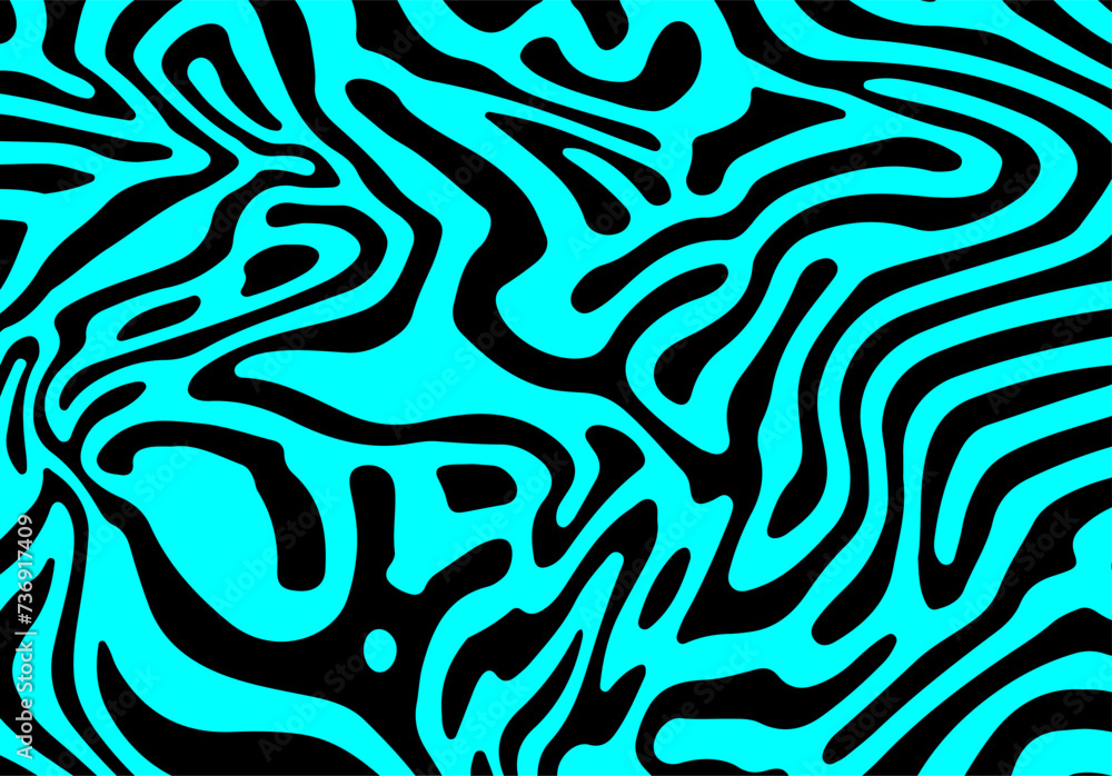 Poster Psychedelic background with abstract, trippy patterns with melting and distorting lines.