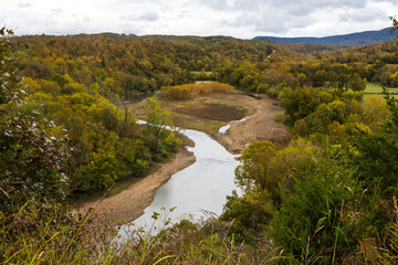Autumn colors at the Buffalo National River area in Arkansas