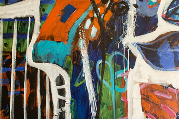 Detail of the Painting as a Background