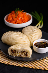 Korean food. pigodi with sauce