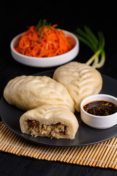 Korean food. pigodi with sauce