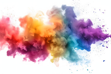 Fototapeta na wymiar Vibrant Paint Splashes Background with Colorful Artistic Elements