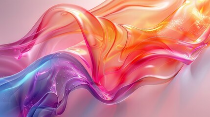 colorful glass dynamic curve background - obrazy, fototapety, plakaty