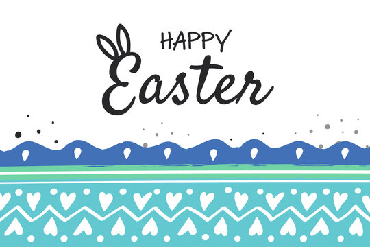 Easter egg pattern concept. Greeting card. Vector illustration