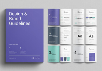 Brand Identity Guidelines Layout Design Template