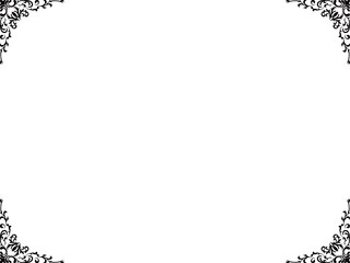 ブラックのクラシカルアンティークコーナー