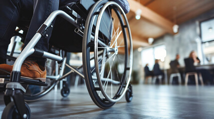 wheel of wheelchair