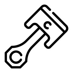piston Line Icon