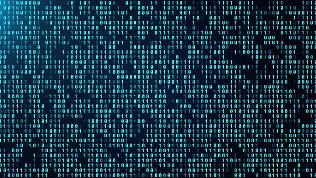 Abstract computer programming code as technology background. Technology concept: hex-code digital background. animation