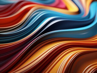 Modern colorful wave stripes pattern background