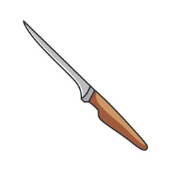 filleting knife utensil isolated icon design, vector illustration  graphic