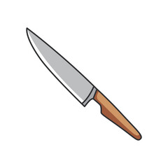 cook's knife icon. Kitchen utensil and cook theme. Isolated design. Vector illustration