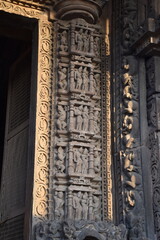 This is photo of Chaturbhuj temple at Khajuraho in India. It is dedicated to Lord Vishnu.