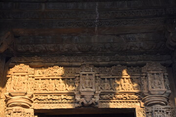 This is photo of Chaturbhuj temple at Khajuraho in India. It is dedicated to Lord Vishnu.