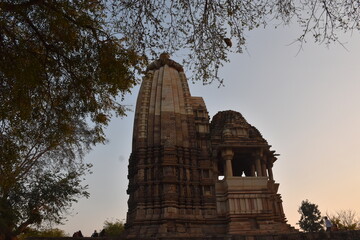 This is photo of Chaturbhuj temple at Khajuraho in India. It is dedicated to Lord Vishnu.