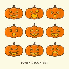 Pumpkin Icons Collection
