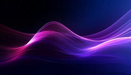 Zelfklevend Fotobehang abstract purple wave background © gomgom