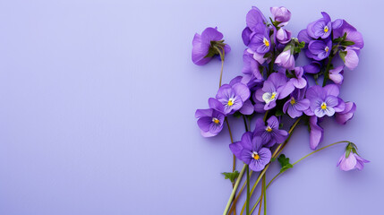 Festive Florals: Celebratory Purple Bloom Background