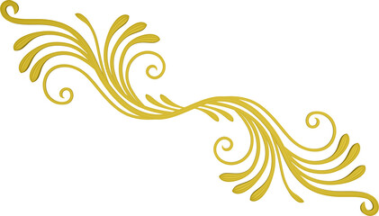 Fototapeta premium 3D rendering of a curved branch with leaves of different sizes on a transparent background