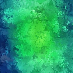 Fototapeta na wymiar Abstract Green Watercolor Texture Background