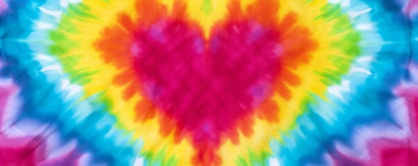 heart tie dye bohemian background