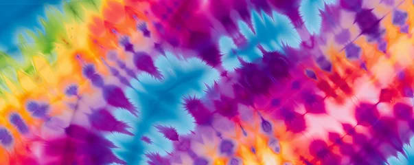 Fotobehang colorful  tie dye texture background © peacefy