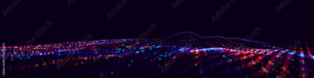 Poster abstract cosmic bokeh background, galaxy space blurry backdrop. soft blur light bokeh effect wallpap