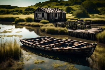 boat on the river